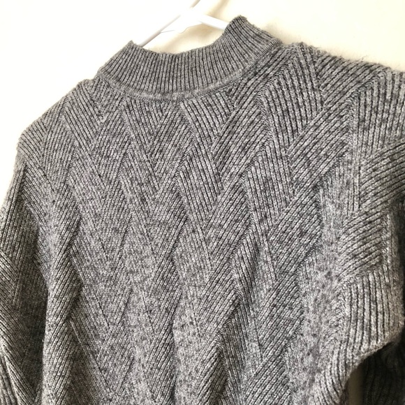 Raya Gray Knit Mock Neck Sweater Women's Size Small - Picture 5 of 5